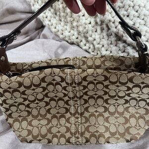 Vintage coach brown mini hobo